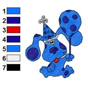 Blues Clues Embroidery Design 6